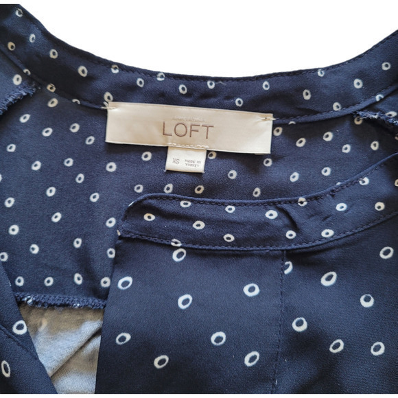 Ann‎ Taylor Loft Raglan Long Sleeve Crew Neck Elastic Waist Top - Picture 4 of 8